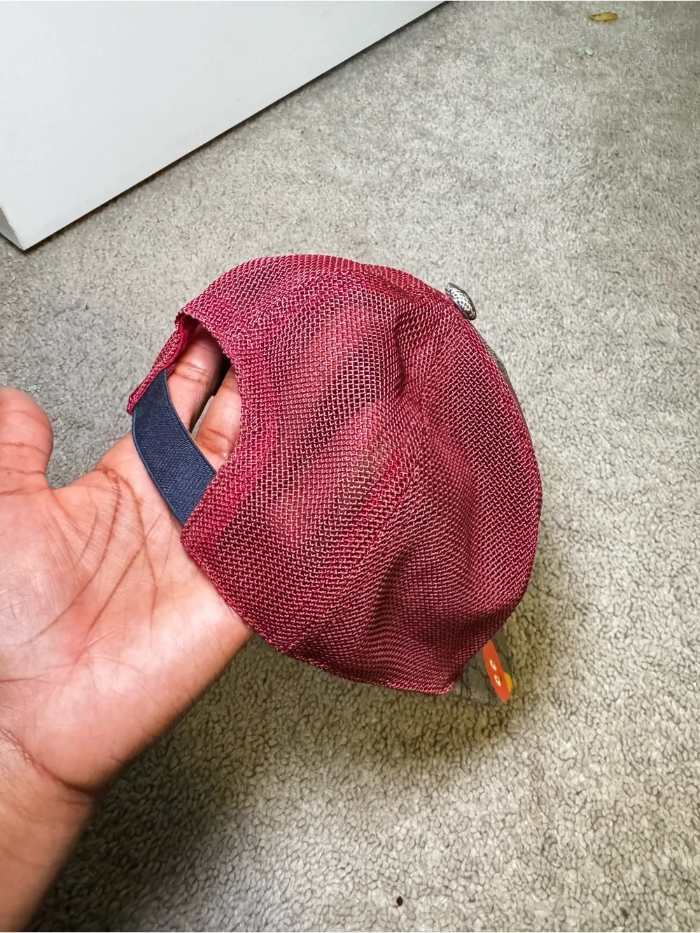 Gucci Beige GG Supreme Kids Cap with Colorful Mushroom & Fruit Print